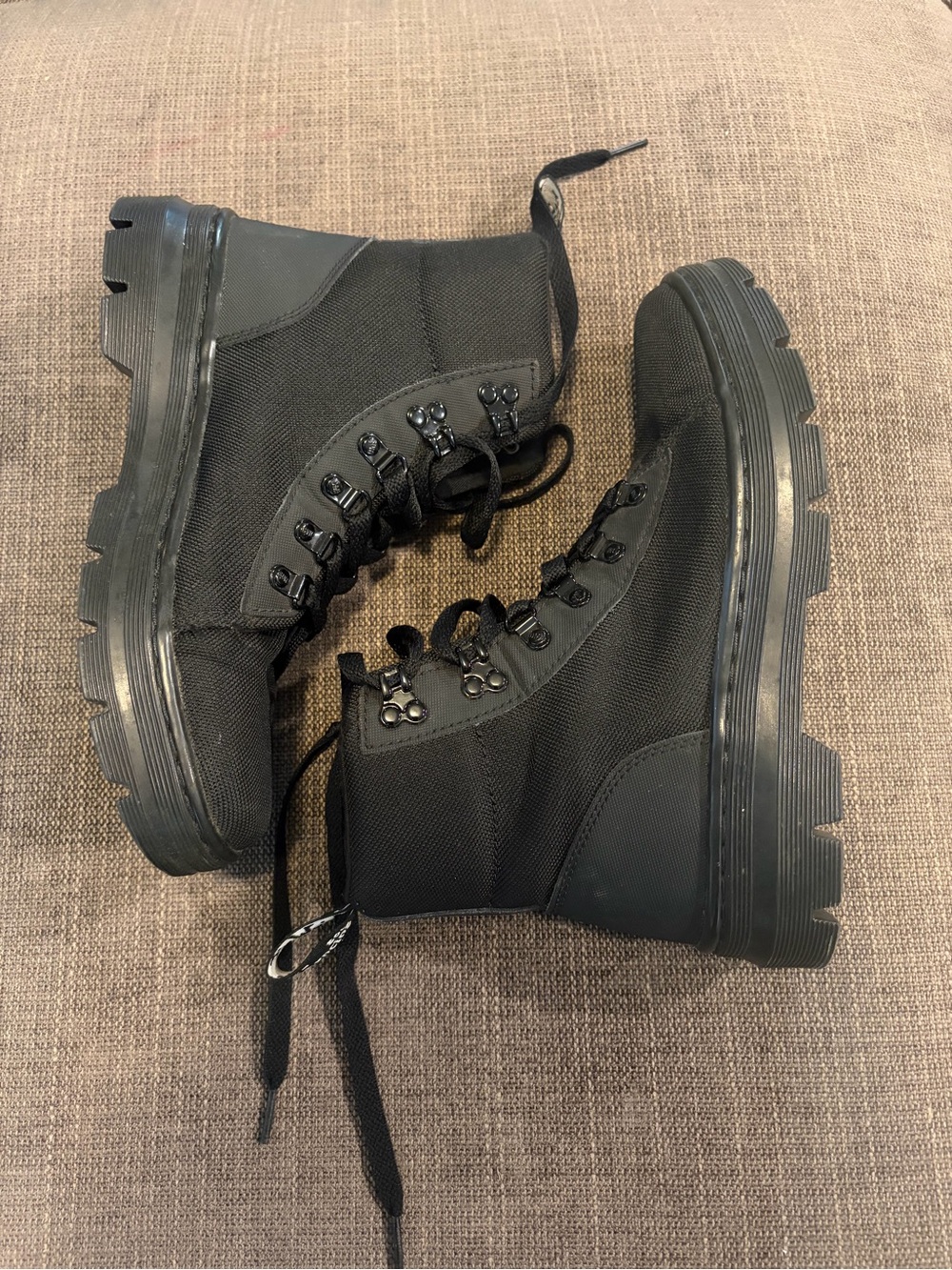 Dr. Martens Women's Black Lace-Up Tactical Boots